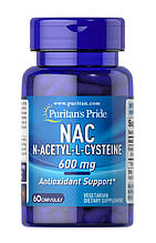 N-ацетил L-цистеїн Puritan's Pride NAC N-Acetyl Cysteine ​​600мг 60 капс США