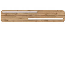 Полиця навісна у вітальню POL160 Скі Gerbor Німфея альба/Дуб аппалачі