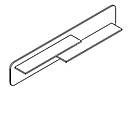 Полиця навісна у вітальню POL160 Скі Gerbor Німфея альба/Дуб аппалачі, фото 2