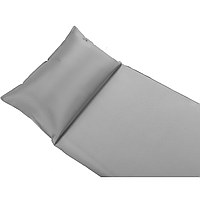 Самонадувающийся коврик Outtec с подушкой гладкий серый m
