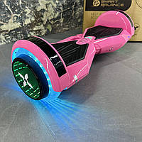 Гироборд SMART BALANCE U8 Infinity 2024 Карамельно розовый с Bluetooth колонкой и LED подсветкой колес