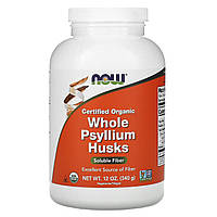 Подорожник органический Whole Psyllium Husks Now Foods цельная шелуха 340 г