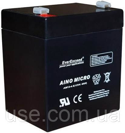 Акумулятор AGM GEL 12V, 4,5 Ah, ач, А*год, 12 В, вольт, Micro GEL, тяговий АКБ