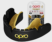 Капа OPRO Gold Braces під брекети доросла (вік 11+) Blackl/Gold (art.102506001) *