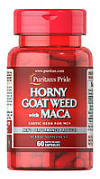 Тонизирующее средство Puritan's Pride Horny Goat Weed with Maca 60 Caps