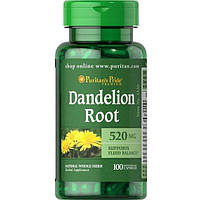 Комплекс для профилактики работы печени Puritan's Pride Dandelion Root 520 mg 100 Caps