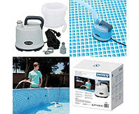 Насос Intex 28606 дренажный, электрический, погружной насос, для откачивания и слива воды из басейна 3 585