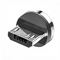 Коннектор магнитный для кабеля зарядки Topk Led AM23 Micro-USB Black (my020-hbr)