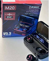 Bluetooth навушники M20 TWS, бюджетні бездротові навушники блютуз для телефону вакуумні якісний звук