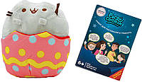 Комплект 2Life Пушин кэт Мягкая игрушка кот в яйце 15х18 см Серый и Набор для творчества Freeze lisht