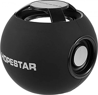 Маленькая портативная круглая Bluetooth колонка с чистым звуком Hopestar H46 AUX, USB