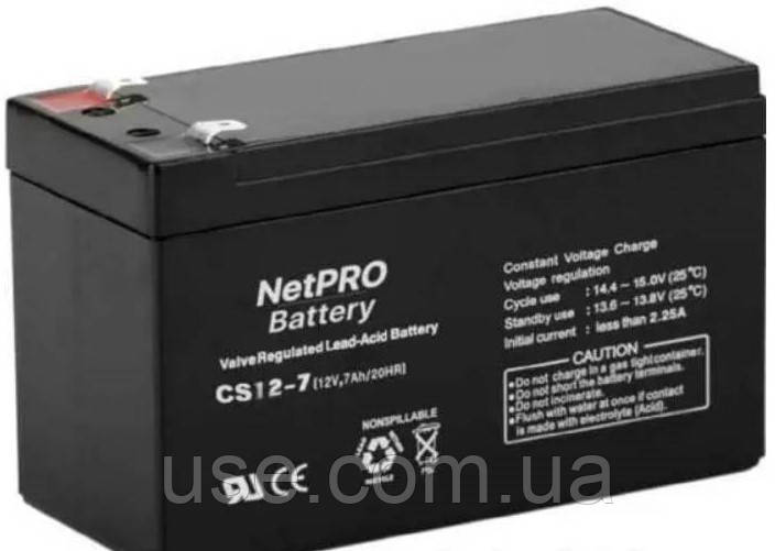 Акумулятор АГМ 12 Вольт, 7 А*год, Ah, AH, 12 V, В, тяговий АБ, мікро, для ДБЖ, VRLA