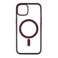 Чехол TPU Color with Magsafe для iPhone 13 Цвет 07, Bordo m