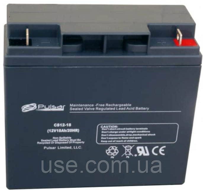 Gel акумулятор 18А*год, 12 Вольт, В, V, 18 Ah, AH, AGM VRLA, для ДБЖ