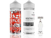 Набор заправки для самозамеса на органическом никотине Crazy Juice Cola 120 мл 0-3 мг Кола Лед (11975-hbr)