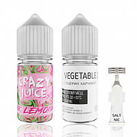 Набор заправки для самозамеса на солевом никотине Crazy Juice Pink Lemonade 30 мл 0-50 мг (11993-hbr)