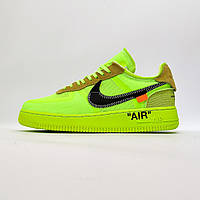 Кроссовки Nike Air Force 1 Low Off-White Volt 41 brand shop