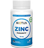 Микроэлемент Цинк Biotus Zinc Picolinate 15 mg 100 Caps BIO-530470
