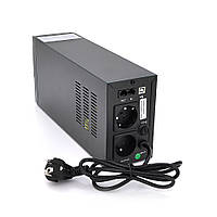 ИБП Qoltec QLT850 (480W) Proxima-L, LCD, AVR, 2st, 2xSCHUKO socket, 1x12V9Ah, plastik Case e