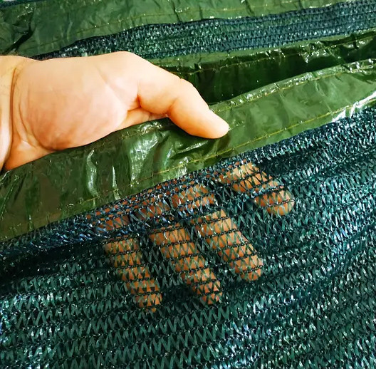 Сітка затіняюча маскувальна з кільцями 4 х 6 м., затінення 65%