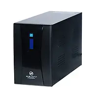 Источник бесперебойного питания Kraft KRF-1500VA/900W (LСD) Black