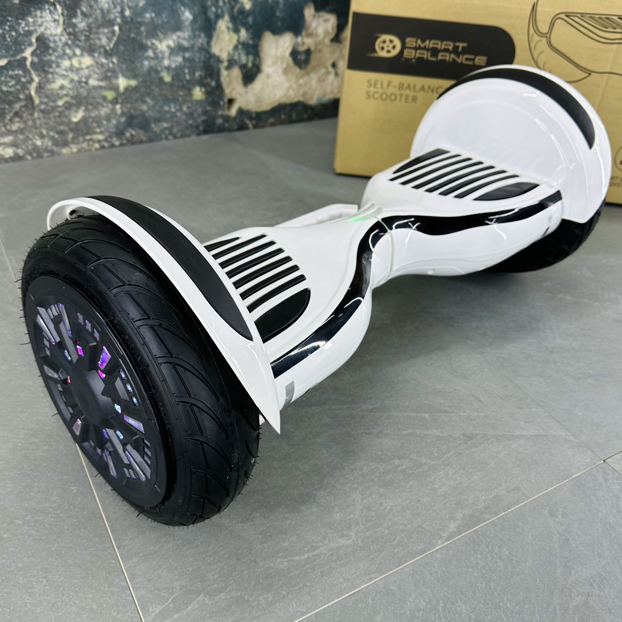 Гіроборд SMART BALANCE U10 Turbo 2024 10 дюймів Білий з самобалансом + APP | з LED - підсвіткою колес