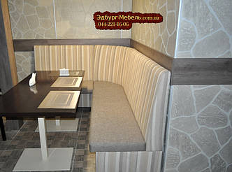 Мягкие диваны для итальянской пиццерии "GUSTO" Киев, ул. Л. Руденко 6а