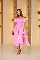 Сукня жіноча із креп-жатки на резиночці (Норма і полубатал), фото 2