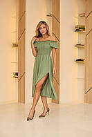 Сукня жіноча із креп-жатки на резиночці (Норма і полубатал), фото 6