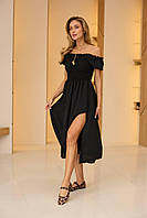 Сукня жіноча із креп-жатки на резиночці (Норма і полубатал), фото 10