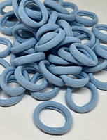 Гумка для волосся Калуш (люрекс) 4 см, колір-світло-блакитний, уп 25 шт, Блакитний