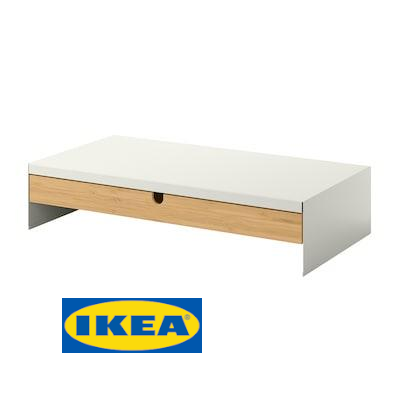 Підставка для монітора з шухлядою IKEA ELLOVEN (ІКЕА ЕЛЛОВЕН), 50474770. Біла