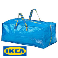 Сумка IKEA FRAKTA (ІКЕА ФРАКТА). Місткість - 76 літр. Навантаження - 25 кг. 90149148. Синя