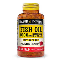 Омега 3 Mason Natural Fish Oil 1000 mg Omega 300 mg 60 Caps