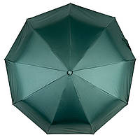 Женский зонт полуавтомат с рисунком цветов внутри от Susino на 9 спиц антиветер зеленый SYS0127-5
