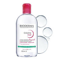 Успокаивающая очищающая мицеллярная вода для чувствительной кожи Bioderma Crealine H2O, снятие макияжа, 500 мл