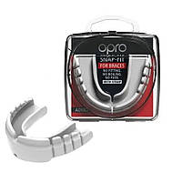 Капа для бокса OPRO Snap-Fit Braces под брекеты (возраст 11+) White (art.002318004)