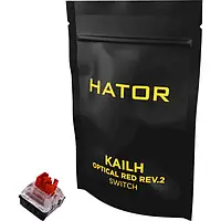 Набір перемикачів для клавіатури Hator Optical V2 Kailh Red Switch 10pcs (HTS-170)