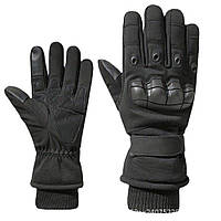Тактичні зимові рукавиці чорні.