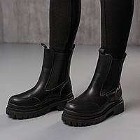Ботинки женские Fashion Camie 3862 37 размер 24 см Черный p
