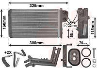 Радиатор печки Renault Scenic 99-03/Megane 96-99 VAN Wezel 43006227