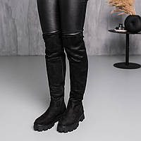 Ботфорти жіночі зимові Fashion Chief 3875 36 розмір 23,5 см Чорний p