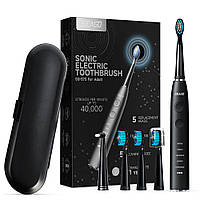 Звукова електрична зубна щітка Seago Sonic Toothbrush SG575 (Black) електрощітка зубна