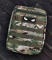 Тактичний штурмовий рюкзак на плитоноску мультикам