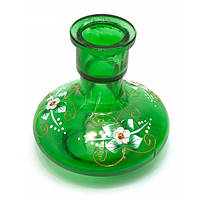 Колба для кальяна стекло Huka Зеленая 13,5х13х13 см d-3,5 см (DN29655B) EJ, код: 8260731