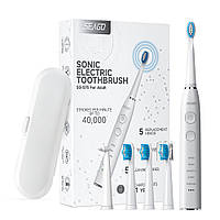 Звуковая электрическая зубная щетка Seago Sonic Toothbrush SG575 (White) электрощетка зубная