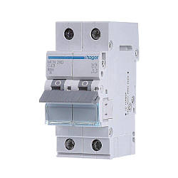 Автоматичний вимикач 40А 2Р тип С Hager MCN240