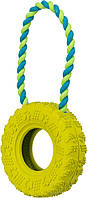 Игрушка для собак Trixie Шина на верёвке 31 см, 15 см (резина) e