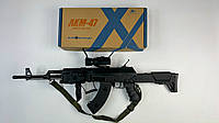 Автомат АК-47 B6-999X стреляет орбизами, Игрушечный гелевый автомат на пульках orbeez, автоматический