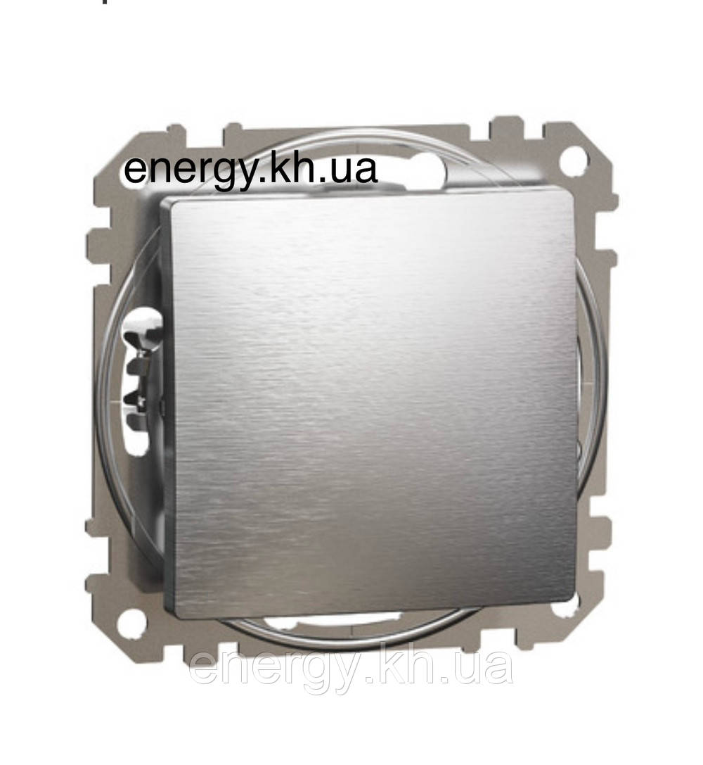 Одноклавішний вимикач Матовий алюміній Sedna Elements SDD170101